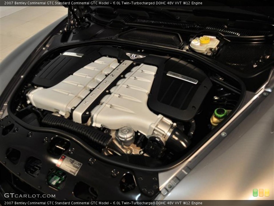 6.0L Twin-Turbocharged DOHC 48V VVT W12 Engine for the 2007 Bentley Continental GTC #45729598