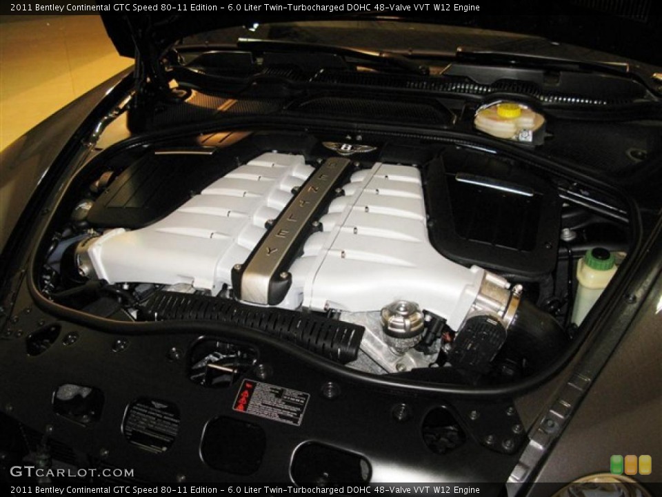 6.0 Liter Twin-Turbocharged DOHC 48-Valve VVT W12 Engine for the 2011 Bentley Continental GTC #45737110