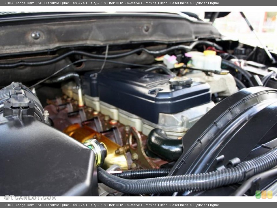 5.9 Liter OHV 24-Valve Cummins Turbo Diesel Inline 6 Cylinder 2004 Dodge Ram 3500 Engine