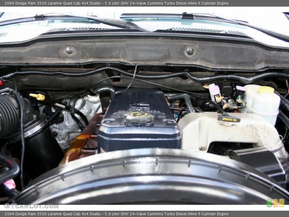 5.9 Liter OHV 24-Valve Cummins Turbo Diesel Inline 6 Cylinder Engine for the 2004 Dodge Ram 3500 #45742554