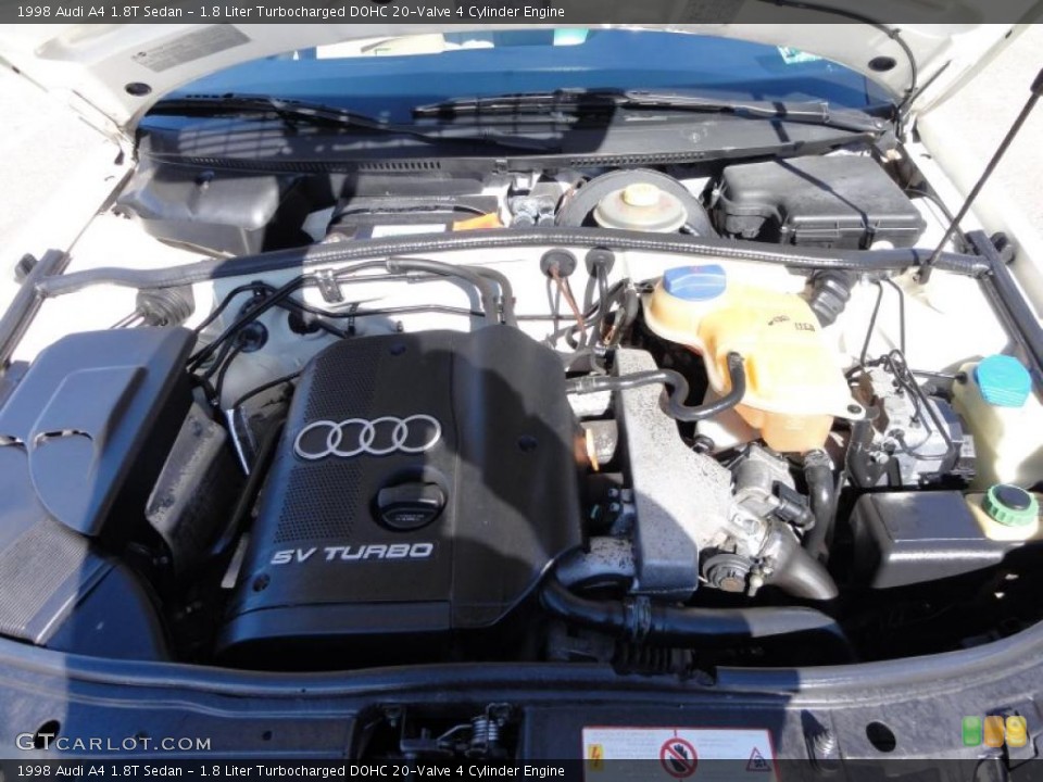 1.8 Liter Turbocharged DOHC 20-Valve 4 Cylinder 1998 Audi A4 Engine