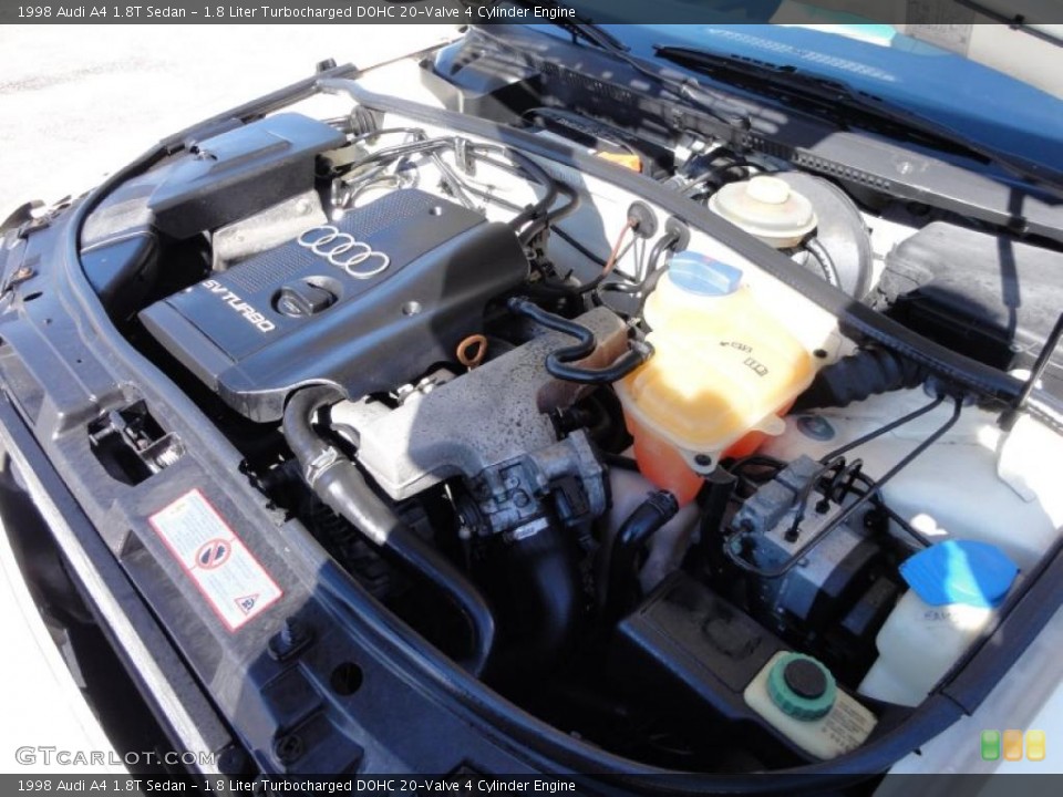 1.8 Liter Turbocharged DOHC 20-Valve 4 Cylinder Engine for the 1998 Audi A4 #45758691