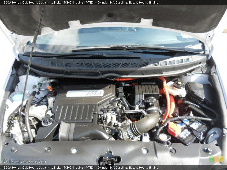 1.3 Liter SOHC 8-Valve i-VTEC 4 Cylinder IMA Gasoline/Electric Hybrid Engine for the 2009 Honda Civic #45790622