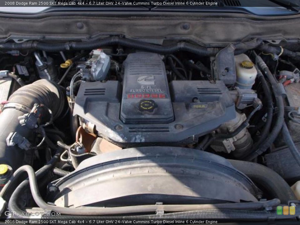 6.7 Liter OHV 24-Valve Cummins Turbo Diesel Inline 6 Cylinder Engine for the 2008 Dodge Ram 2500 #45799783