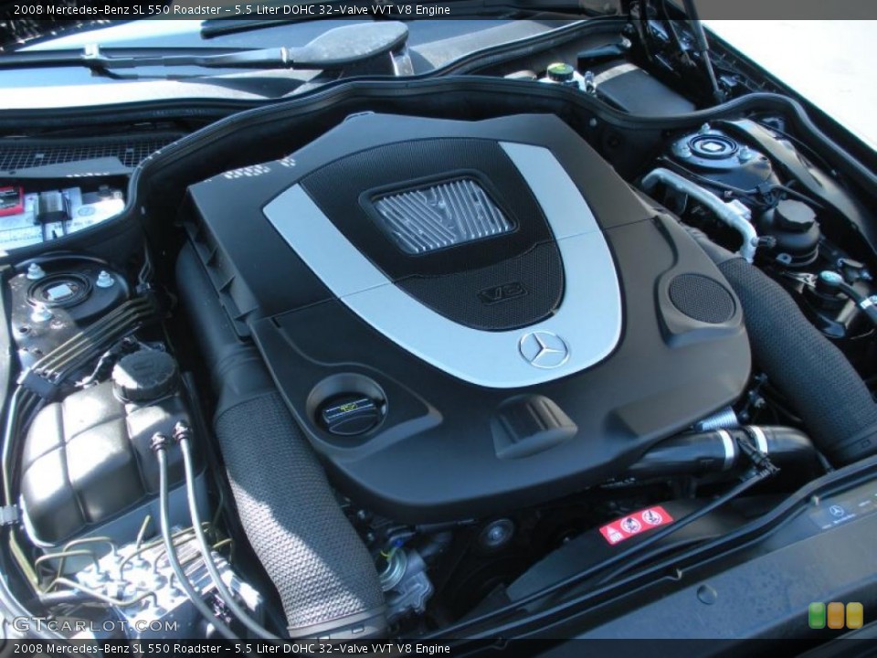 5.5 Liter DOHC 32-Valve VVT V8 Engine for the 2008 Mercedes-Benz SL #45801757