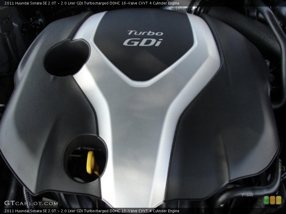 2.0 Liter GDI Turbocharged DOHC 16-Valve CVVT 4 Cylinder Engine for the 2011 Hyundai Sonata #45815085