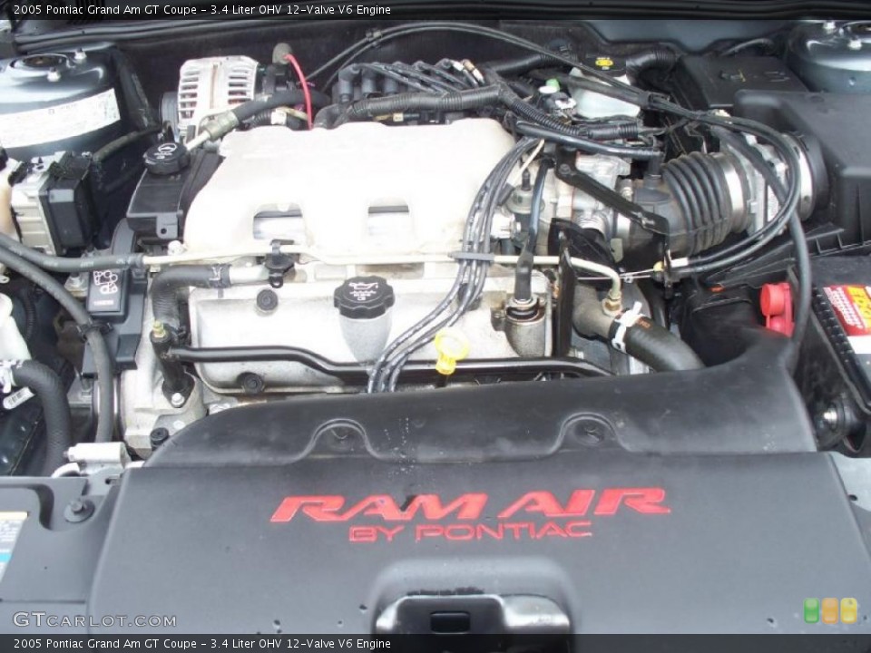 3.4 Liter OHV 12-Valve V6 2005 Pontiac Grand Am Engine