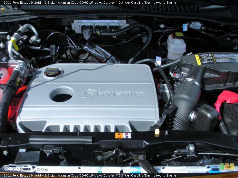 2.5 Liter Atkinson Cycle DOHC 16-Valve Duratec 4 Cylinder Gasoline/Electric Hybrid Engine for the 2011 Ford Escape #45822585