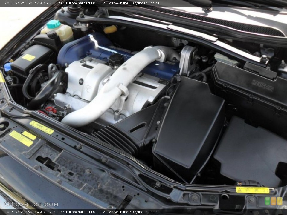 2.5 Liter Turbocharged DOHC 20 Valve Inline 5 Cylinder Engine for the 2005 Volvo S60 #45842584
