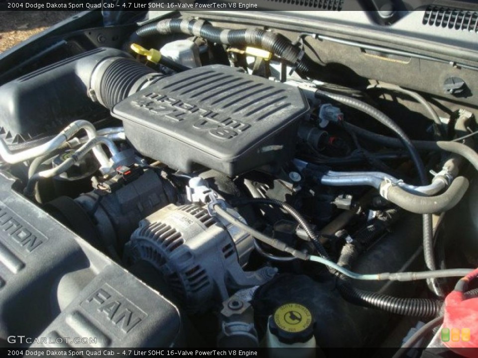 4.7 Liter SOHC 16-Valve PowerTech V8 Engine for the 2004 Dodge Dakota #45844108