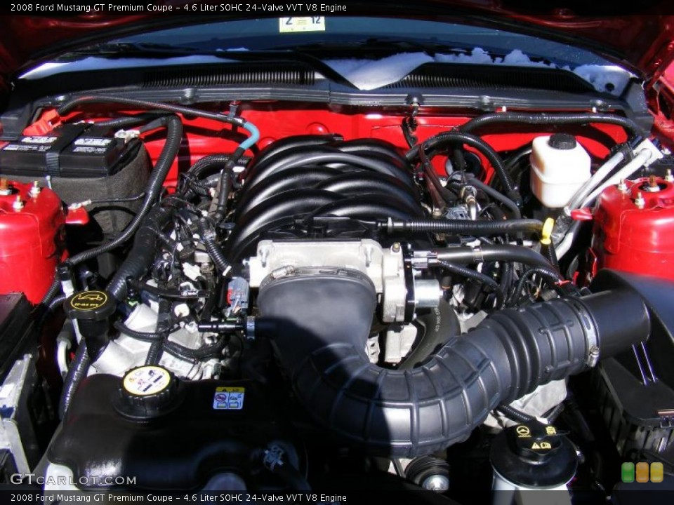 4.6 Liter SOHC 24-Valve VVT V8 Engine for the 2008 Ford Mustang #45852685
