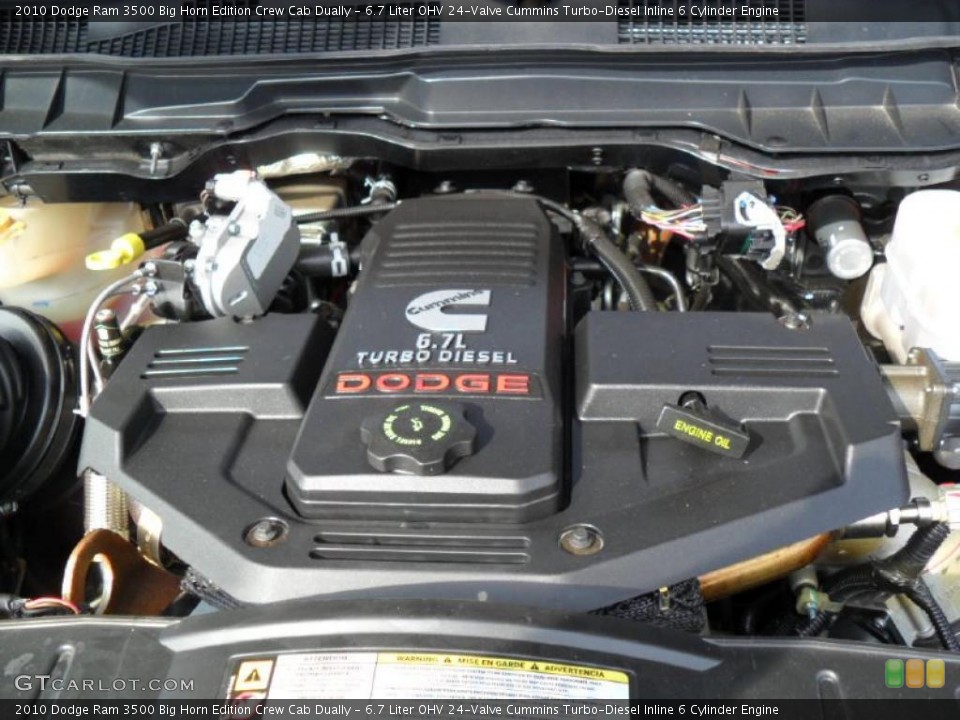 6.7 Liter OHV 24-Valve Cummins Turbo-Diesel Inline 6 Cylinder Engine for the 2010 Dodge Ram 3500 #45852817