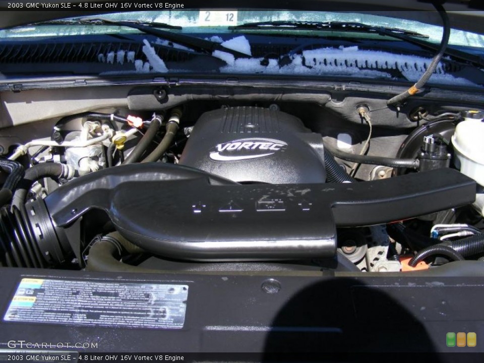 4.8 Liter OHV 16V Vortec V8 2003 GMC Yukon Engine