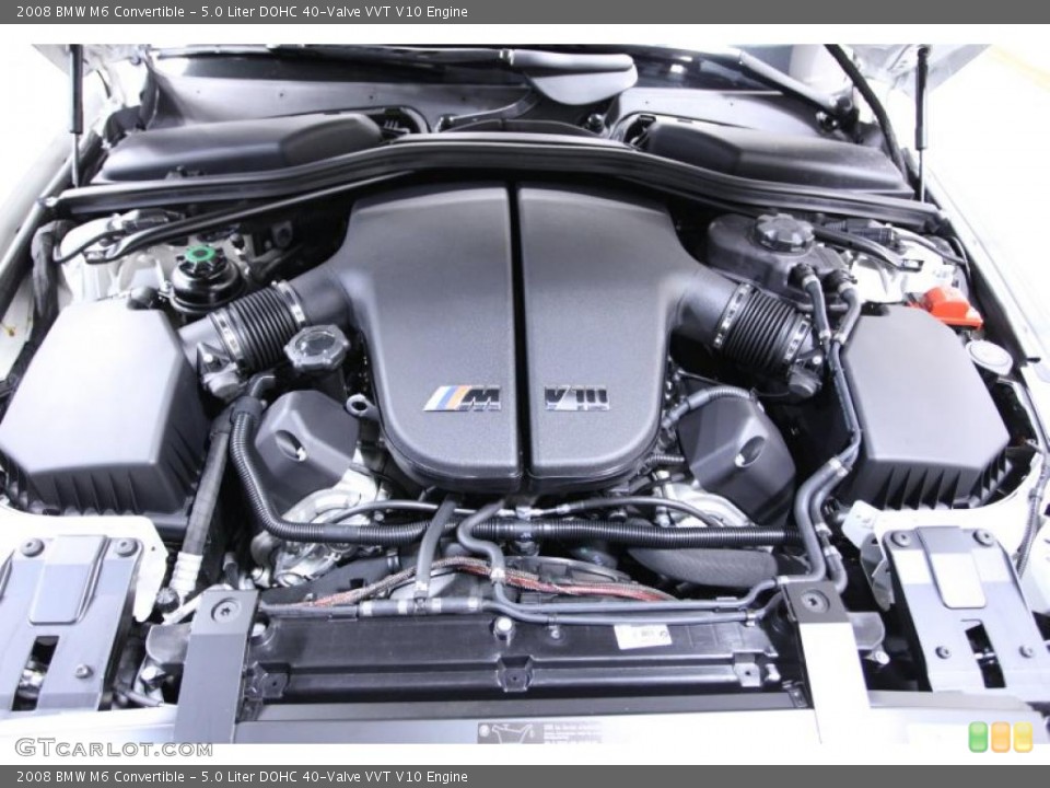 5.0 Liter DOHC 40-Valve VVT V10 Engine for the 2008 BMW M6 #45854614
