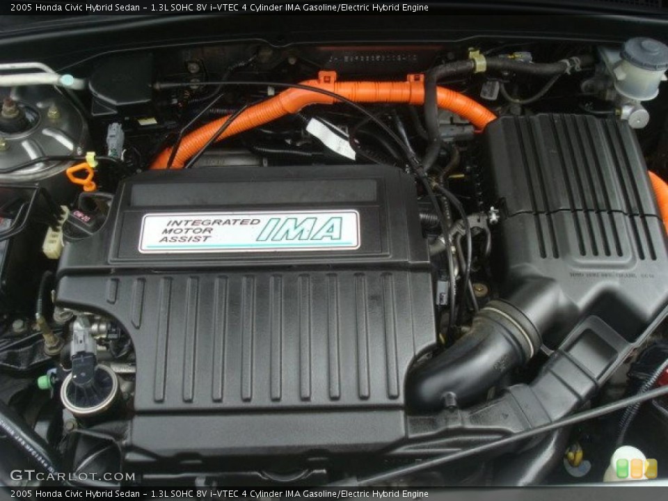 1.3L SOHC 8V i-VTEC 4 Cylinder IMA Gasoline/Electric Hybrid Engine for the 2005 Honda Civic #45855378