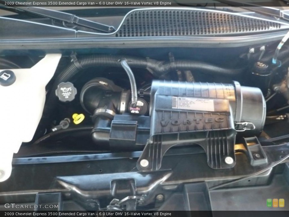 6.0 Liter OHV 16-Valve Vortec V8 2009 Chevrolet Express Engine