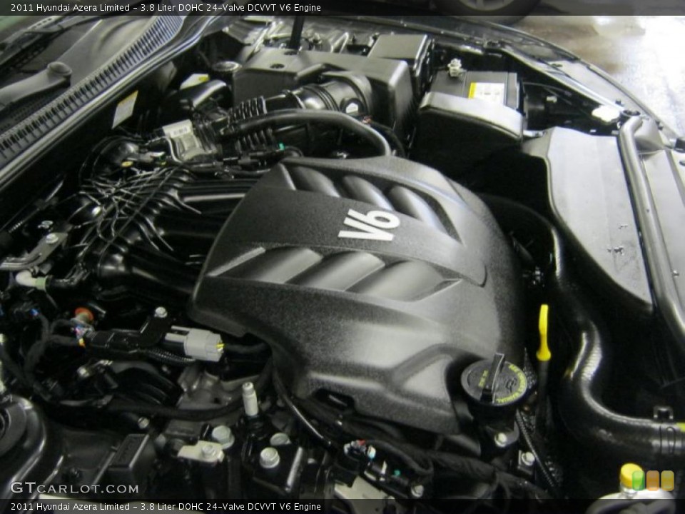 3.8 Liter DOHC 24-Valve DCVVT V6 Engine for the 2011 Hyundai Azera #45868215