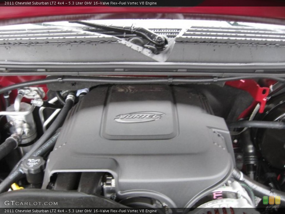 5.3 Liter OHV 16-Valve Flex-Fuel Vortec V8 Engine for the 2011 Chevrolet Suburban #45895194