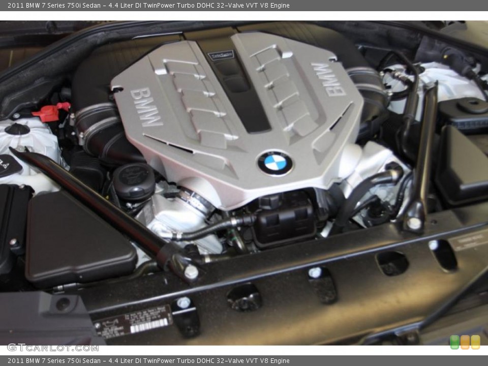 4.4 Liter DI TwinPower Turbo DOHC 32-Valve VVT V8 Engine for the 2011 BMW 7 Series #45897570