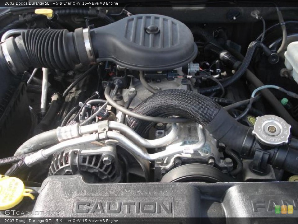 5.9 Liter OHV 16-Valve V8 Engine for the 2003 Dodge Durango #45899811