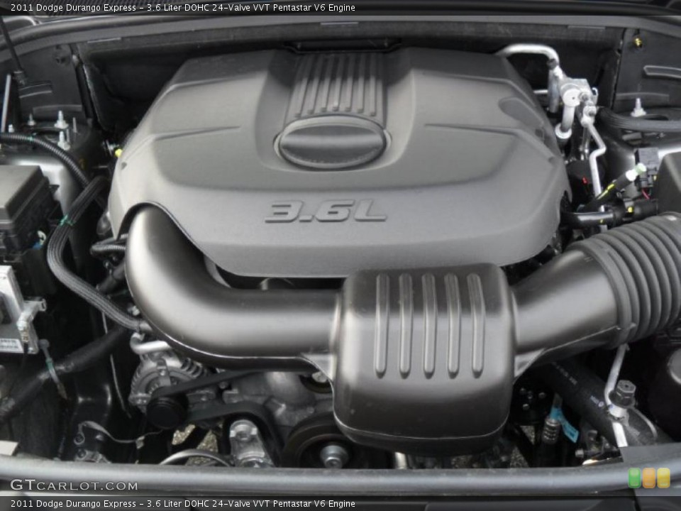 3.6 Liter DOHC 24-Valve VVT Pentastar V6 Engine for the 2011 Dodge Durango #45903746