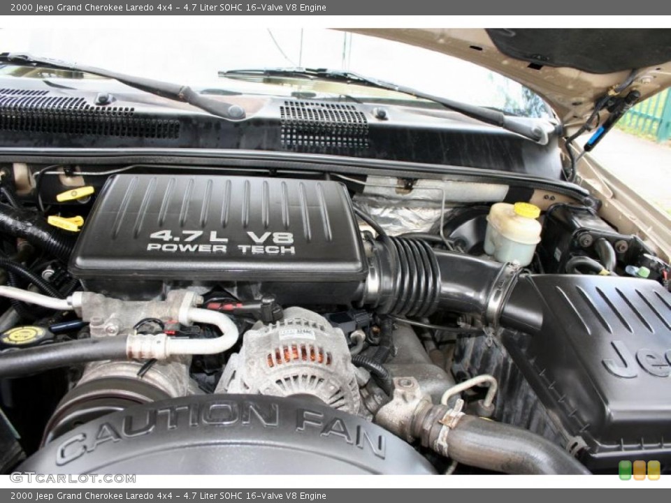 4.7 Liter SOHC 16-Valve V8 Engine for the 2000 Jeep Grand Cherokee #45921508