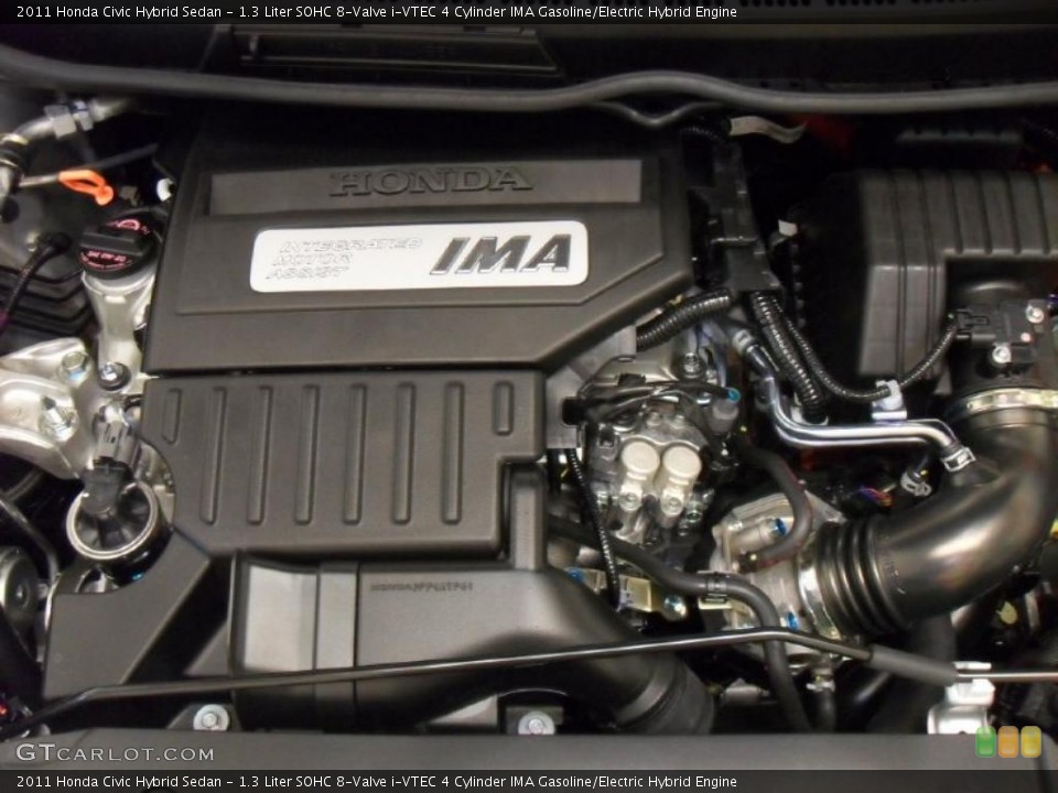 1.3 Liter SOHC 8-Valve i-VTEC 4 Cylinder IMA Gasoline/Electric Hybrid Engine for the 2011 Honda Civic #45926158