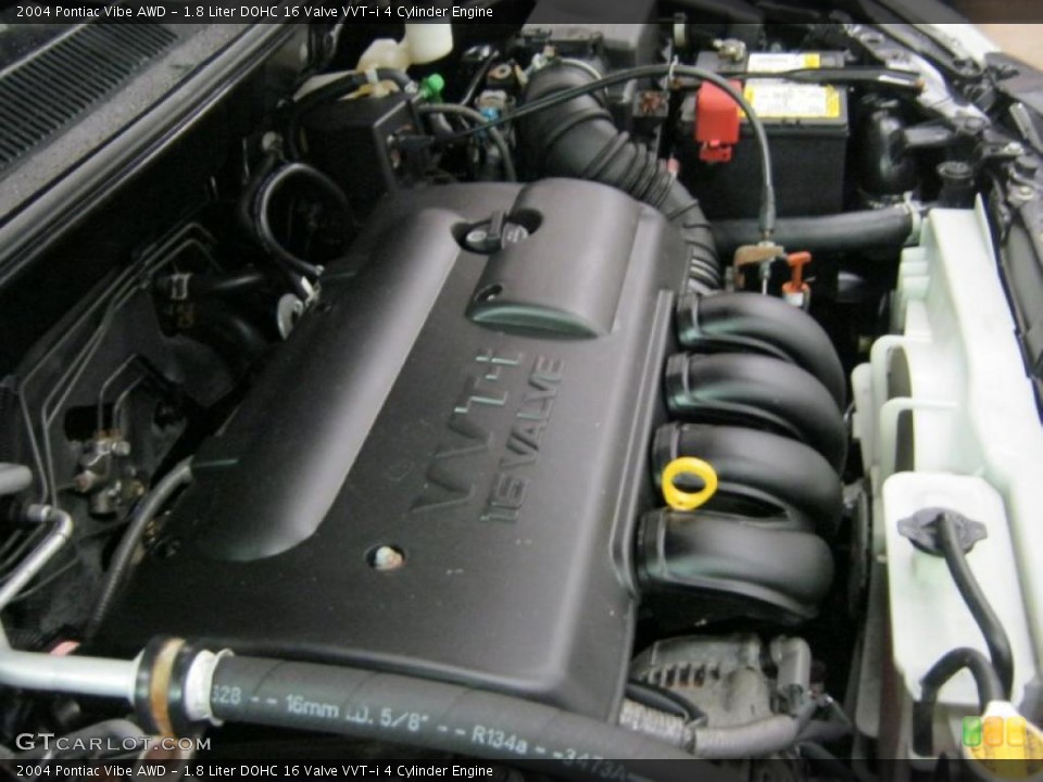 1.8 Liter DOHC 16 Valve VVT-i 4 Cylinder Engine for the 2004 Pontiac Vibe #45935586