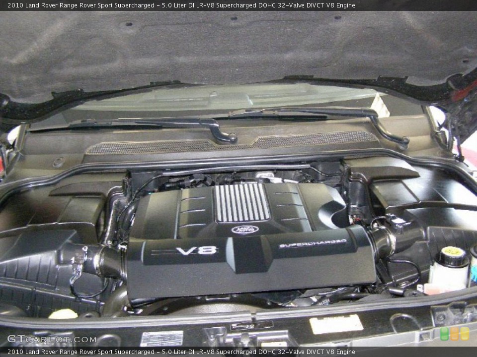 5.0 Liter DI LR-V8 Supercharged DOHC 32-Valve DIVCT V8 Engine for the 2010 Land Rover Range Rover Sport #45936540