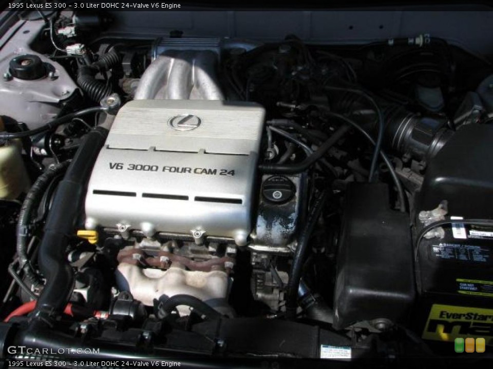 3.0 Liter DOHC 24-Valve V6 1995 Lexus ES Engine
