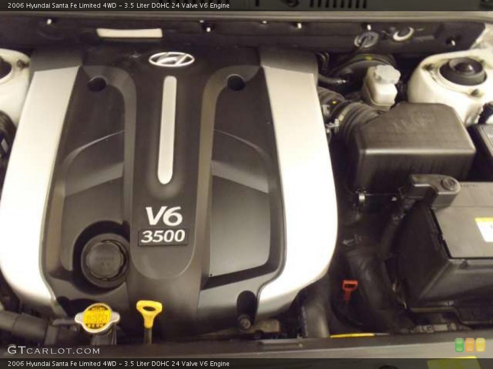 3.5 Liter DOHC 24 Valve V6 Engine for the 2006 Hyundai Santa Fe #45944334