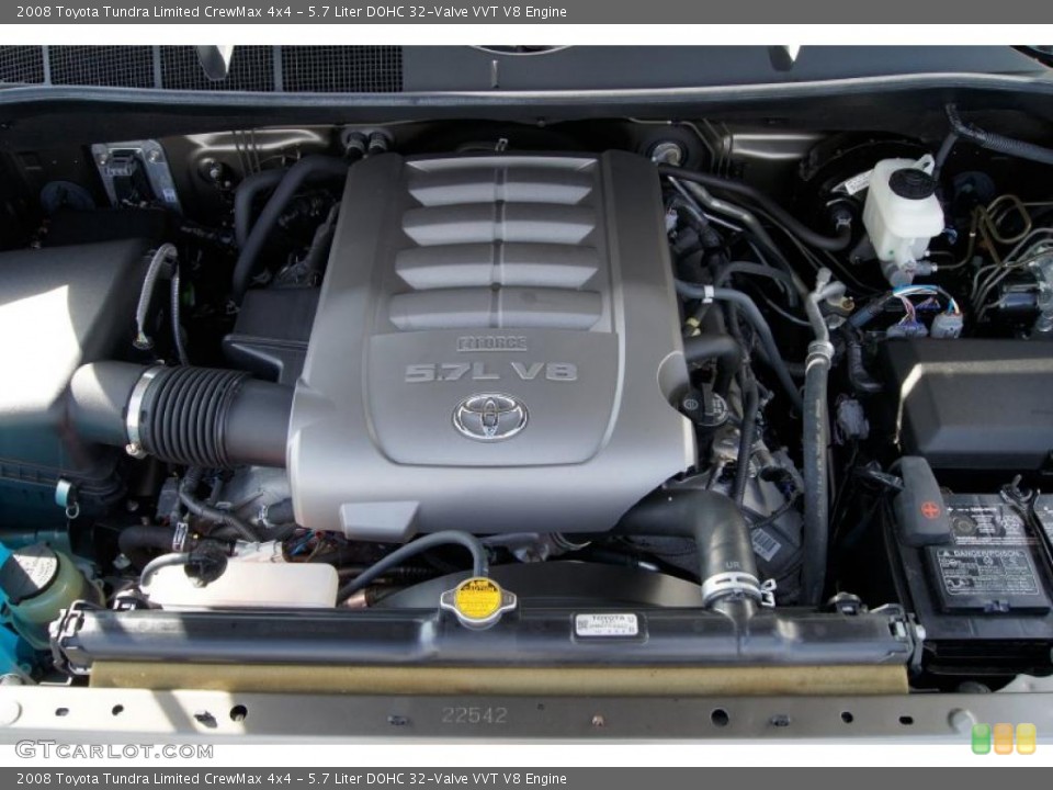 5.7 Liter DOHC 32-Valve VVT V8 Engine for the 2008 Toyota Tundra #45960602