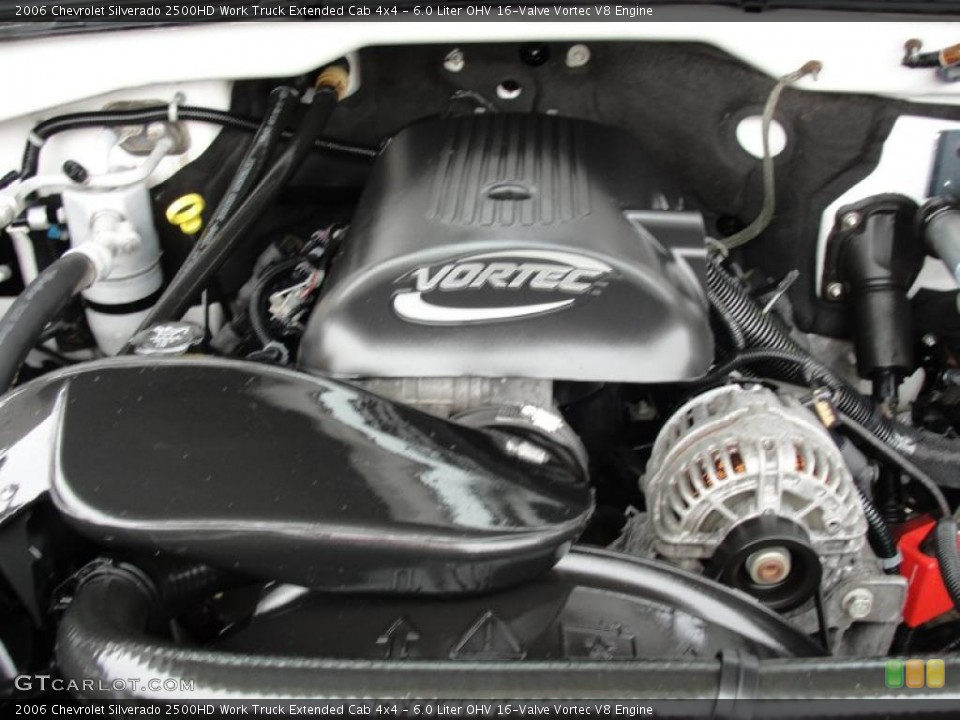 6.0 Liter OHV 16-Valve Vortec V8 Engine for the 2006 Chevrolet Silverado 2500HD #45965651