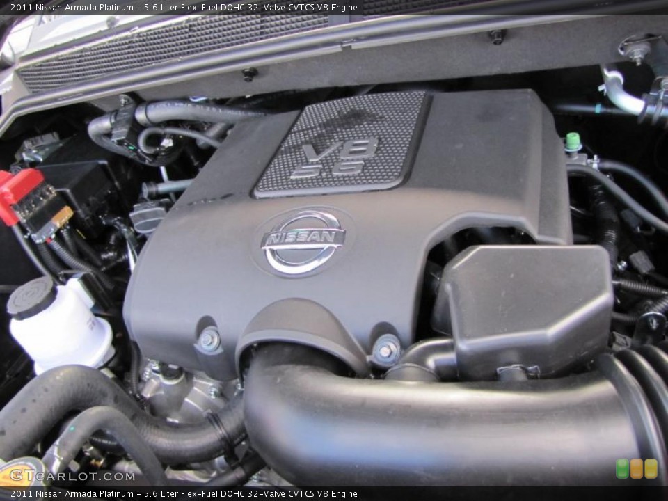 5.6 Liter Flex-Fuel DOHC 32-Valve CVTCS V8 Engine for the 2011 Nissan Armada #45969053