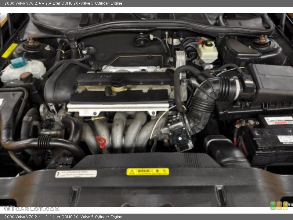 2.4 Liter DOHC 20-Valve 5 Cylinder 2000 Volvo V70 Engine