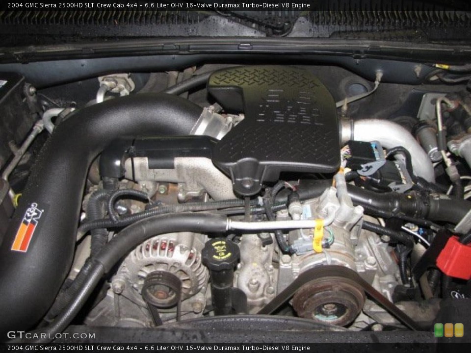 6.6 Liter OHV 16-Valve Duramax Turbo-Diesel V8 Engine for the 2004 GMC Sierra 2500HD #45980366