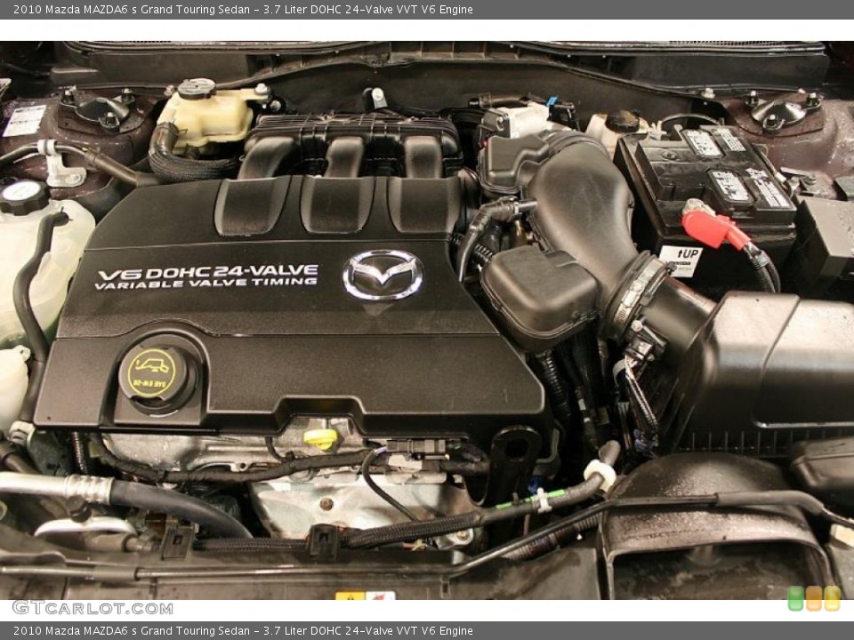 3.7 Liter DOHC 24-Valve VVT V6 2010 Mazda MAZDA6 Engine
