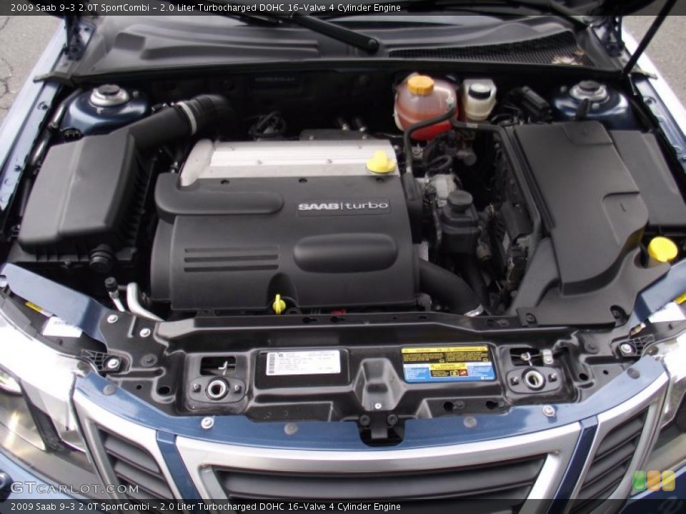 2.0 Liter Turbocharged DOHC 16-Valve 4 Cylinder Engine for the 2009 Saab 9-3 #45997745