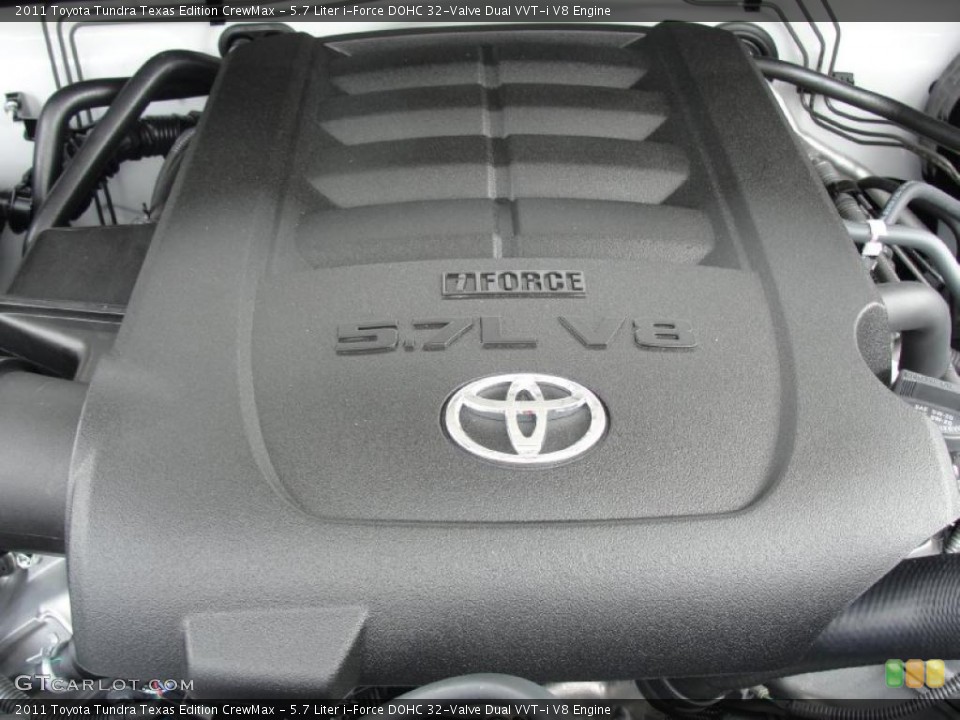 5.7 Liter i-Force DOHC 32-Valve Dual VVT-i V8 Engine for the 2011 Toyota Tundra #46009229