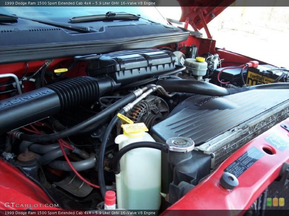 5.9 Liter OHV 16-Valve V8 Engine for the 1999 Dodge Ram 1500 #46010357