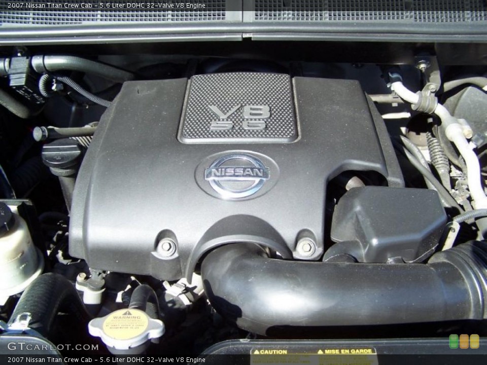 5.6 Liter DOHC 32-Valve V8 2007 Nissan Titan Engine