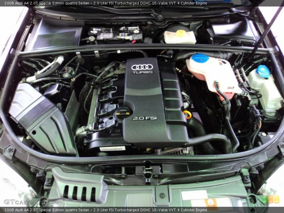 2.0 Liter FSI Turbocharged DOHC 16-Valve VVT 4 Cylinder Engine for the 2008 Audi A4 #46028980
