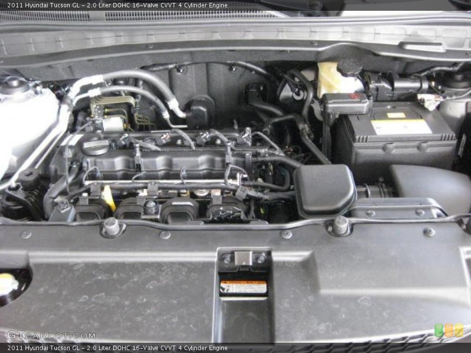 2.0 Liter DOHC 16-Valve CVVT 4 Cylinder Engine for the 2011 Hyundai Tucson #46033473