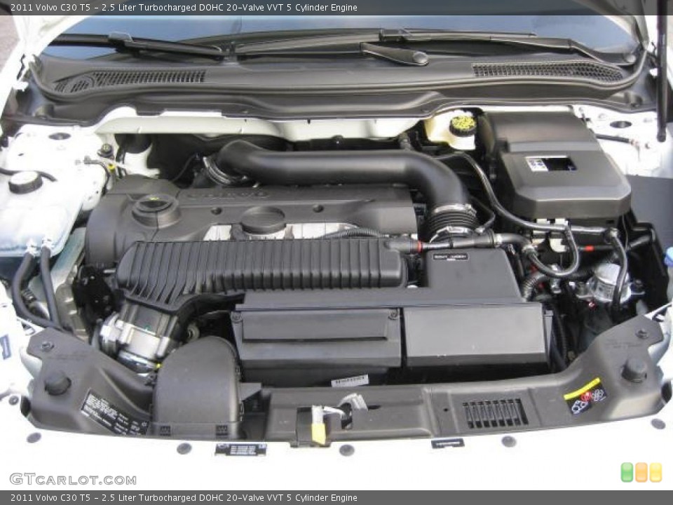 2.5 Liter Turbocharged DOHC 20-Valve VVT 5 Cylinder Engine for the 2011 Volvo C30 #46033977