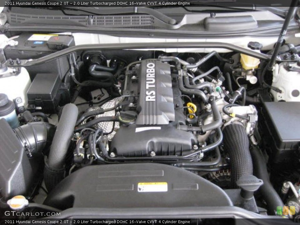 2.0 Liter Turbocharged DOHC 16-Valve CVVT 4 Cylinder Engine for the 2011 Hyundai Genesis Coupe #46034580