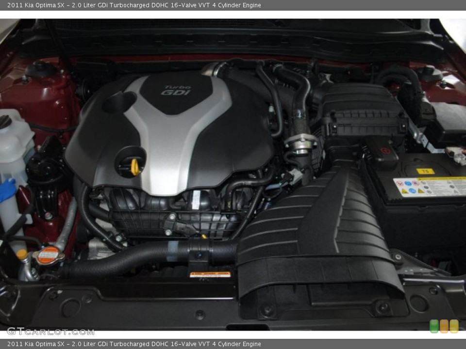 2.0 Liter GDi Turbocharged DOHC 16-Valve VVT 4 Cylinder Engine for the 2011 Kia Optima #46034823