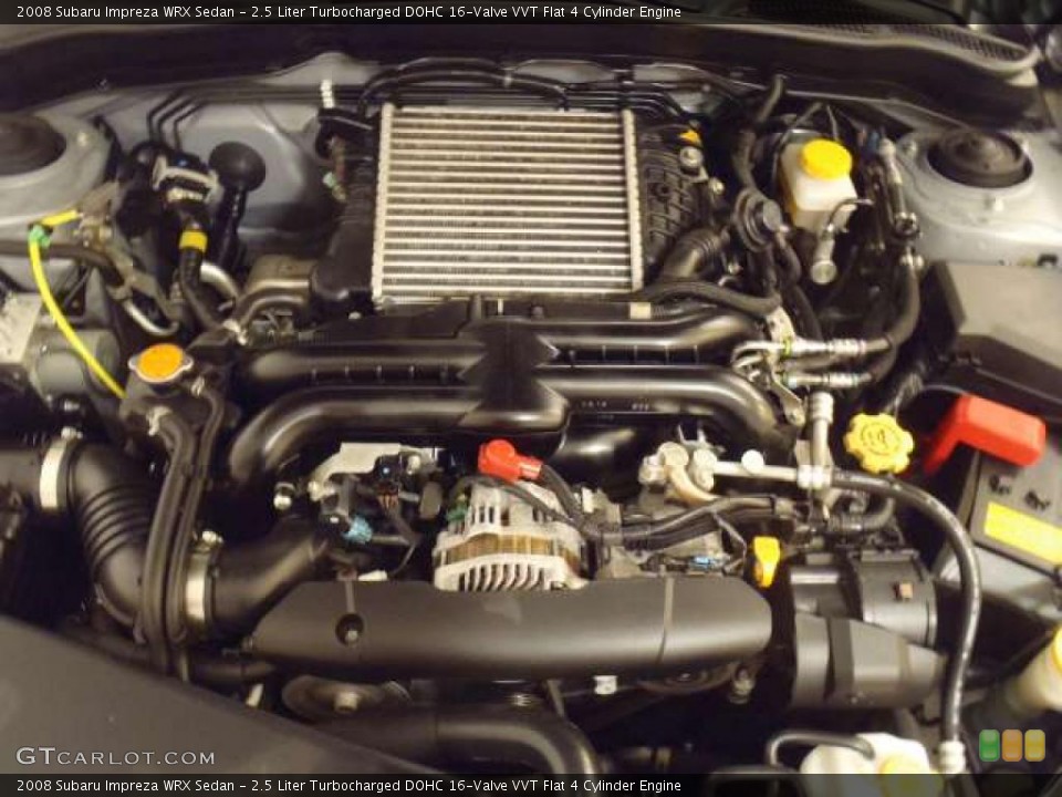 2.5 Liter Turbocharged DOHC 16-Valve VVT Flat 4 Cylinder Engine for the 2008 Subaru Impreza #46039735