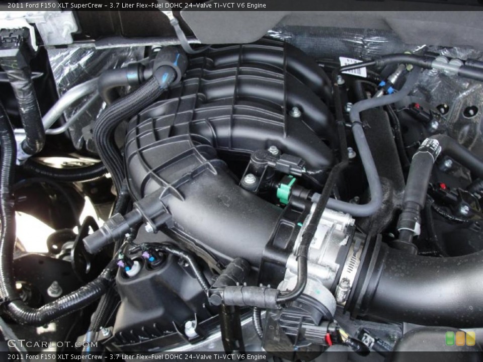 3.7 Liter Flex-Fuel DOHC 24-Valve Ti-VCT V6 Engine for the 2011 Ford F150 #46051441