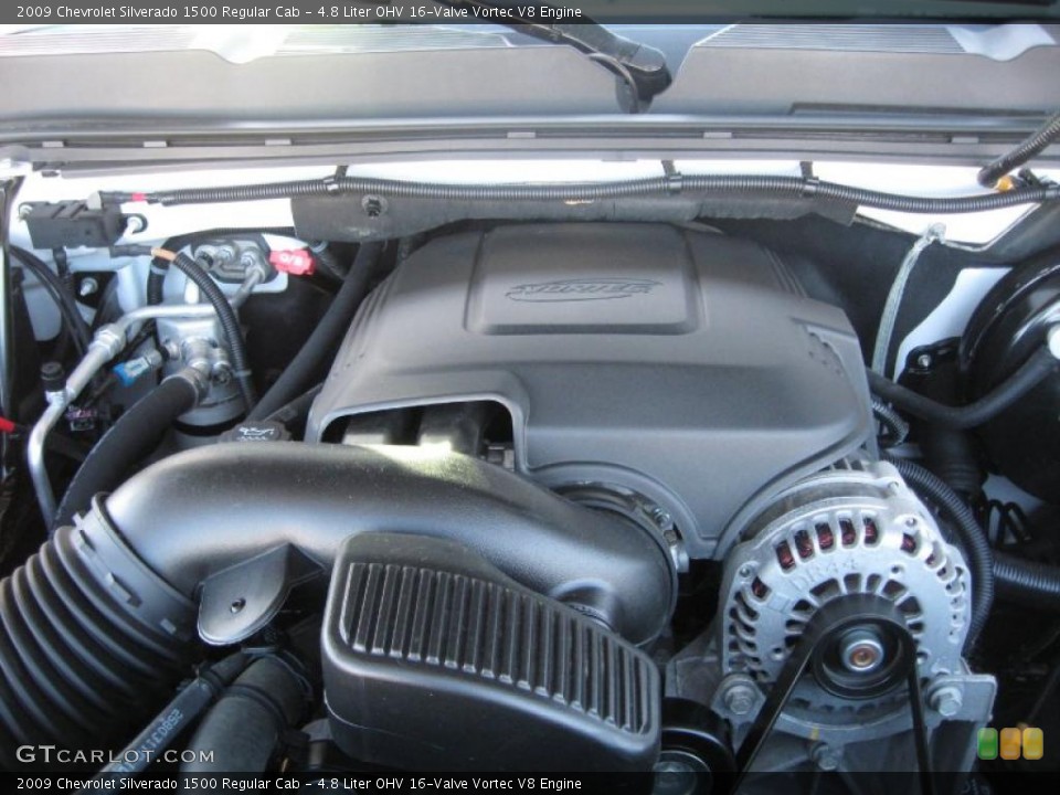 4.8 Liter OHV 16-Valve Vortec V8 Engine for the 2009 Chevrolet Silverado 1500 #46054972