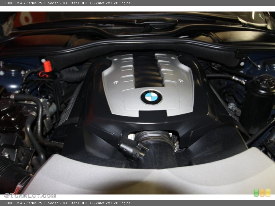 4.8 Liter DOHC 32-Valve VVT V8 Engine for the 2008 BMW 7 Series #46055678